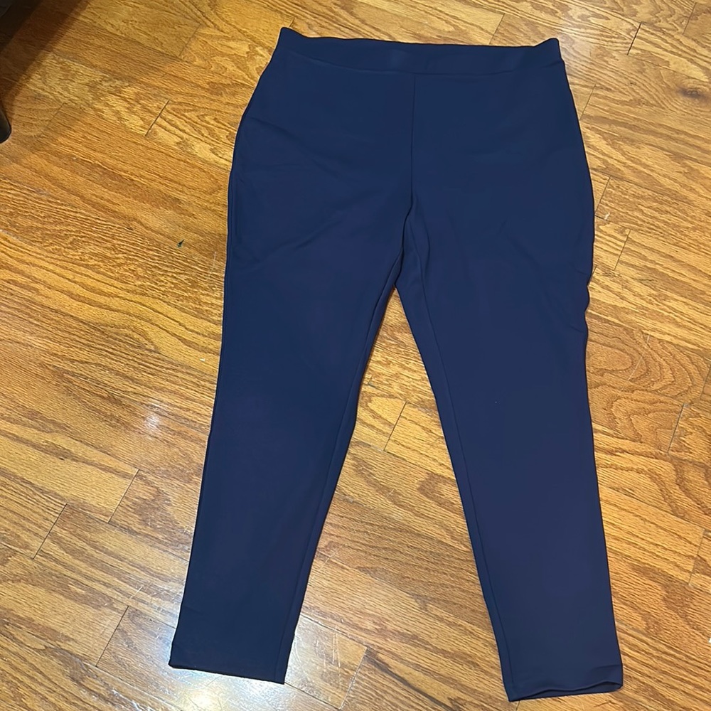 Chico’s blue ankle legging pant size 3 regular (14-16)
